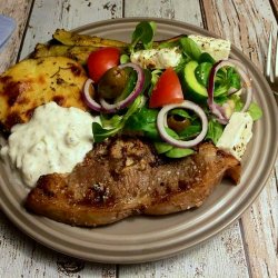 Lammesteaks ovnbagt aubergine med tomatsalsa og tahindressing | Dip, dressing, dyppelse og | blog